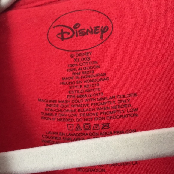 Disney Character Red XL Unisex Tshirt. 2013. - Picture 3 of 4